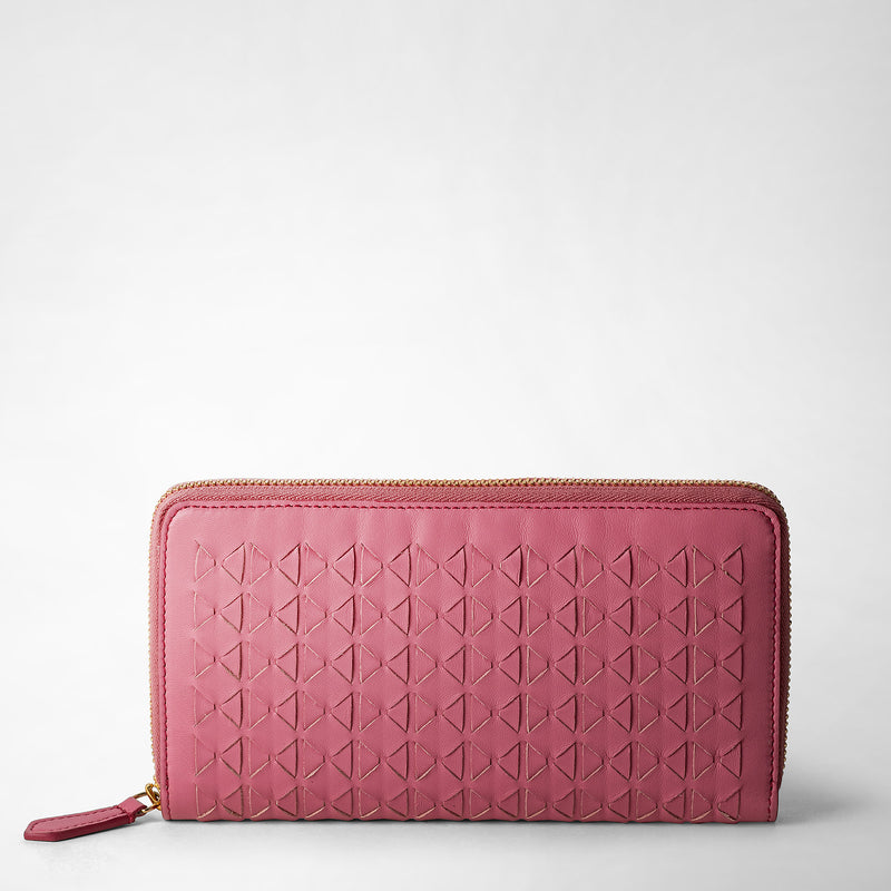 Serapian Zip-around wallet in mosaico petal Vendite Flash