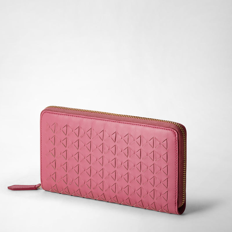 Serapian Zip-around wallet in mosaico petal Vendite Flash