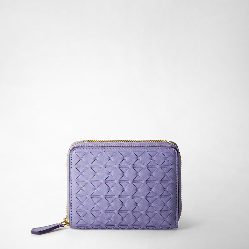 Serapian PORTAFOGLIO MINI CON ZIP IN MOSAICO Nuova
