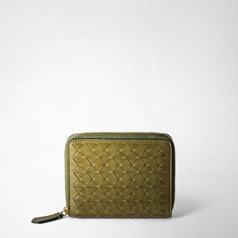 Serapian PORTAFOGLIO MINI CON ZIP IN MOSAICO Moda