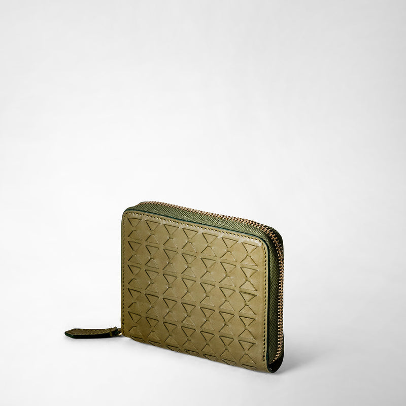 Serapian PORTAFOGLIO MINI CON ZIP IN MOSAICO Moda