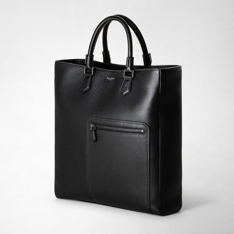 Serapian Quattordici tote bag in cachemire leather eclipse black Shopping Online