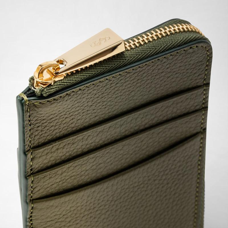 Serapian PORTACARTE CON ZIP IN PELLE RUGIADA Offerta