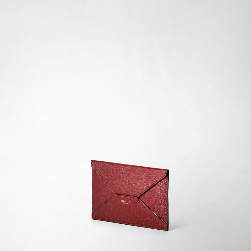 Serapian Pouch in pelle rugiada burgundy Online
