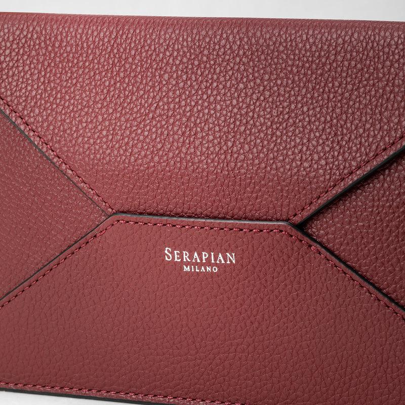 Serapian Pouch in pelle rugiada burgundy Online