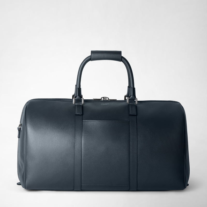 Serapian Borsa da viaggio in pelle evoluzione blu navy Italia