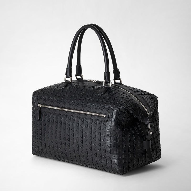 Serapian Travel bag in mosaico black Pezzi Unici