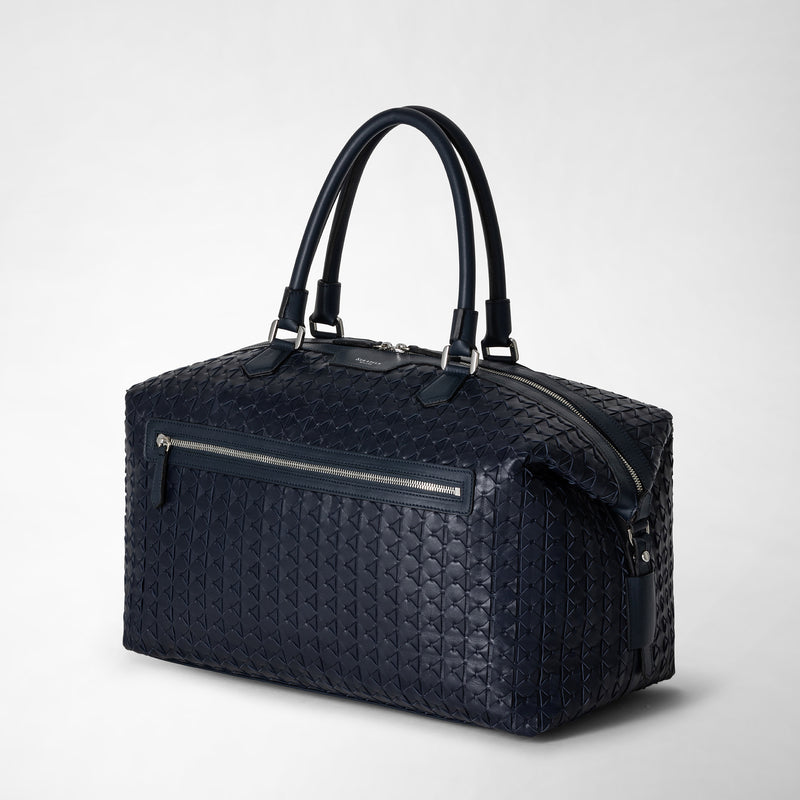 Serapian Travel bag in mosaico navy blue Soddisfazione Garantita