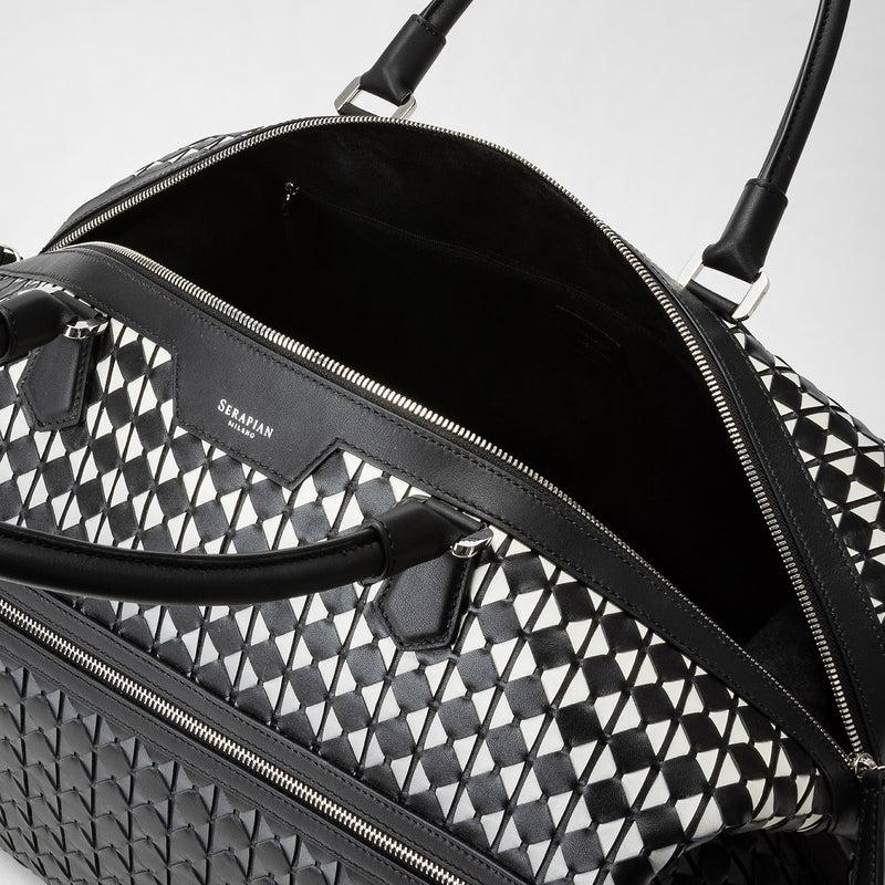 Serapian Travel bag in mosaico chiaroscuro Qualità Garantita