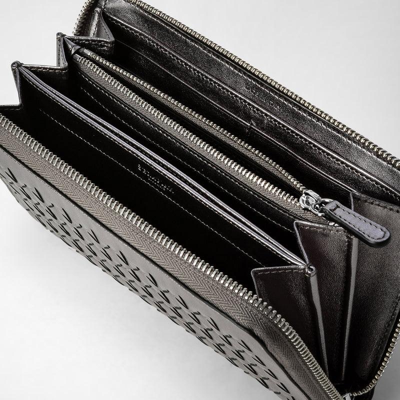 Serapian Zip-around wallet in mosaico ruthenium Shopping Online