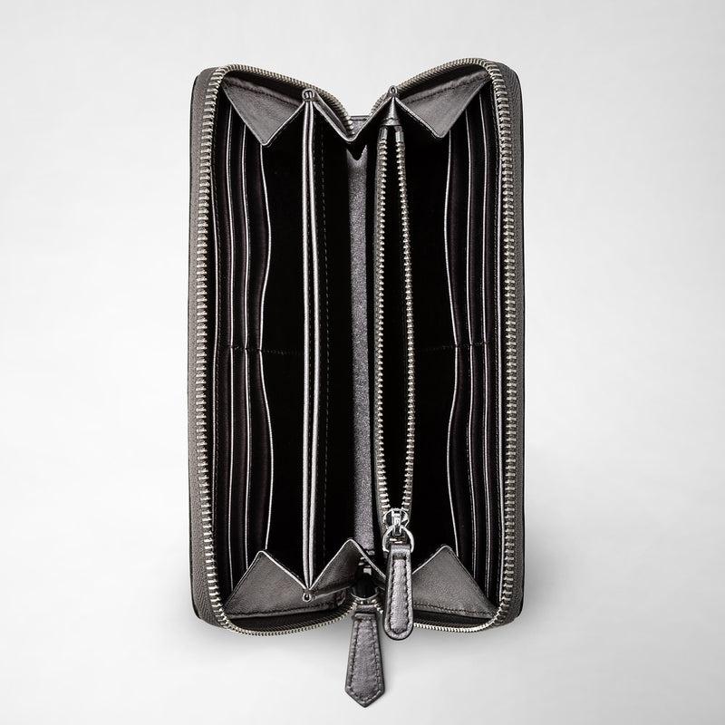 Serapian Zip-around wallet in mosaico ruthenium Shopping Online