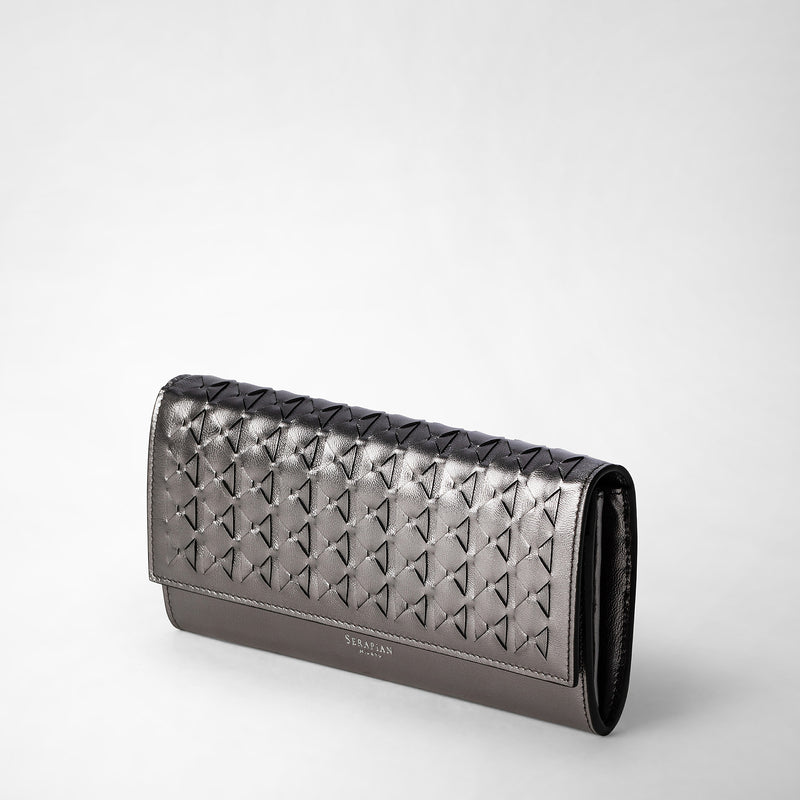 Serapian Continental wallet in mosaico ruthenium Online Outlet