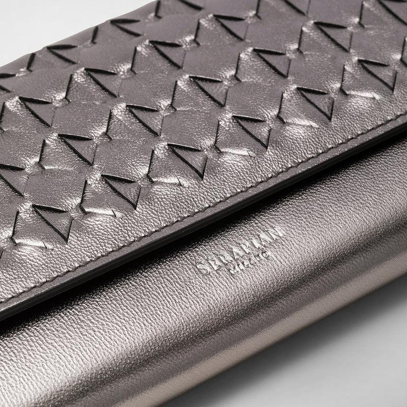 Serapian Continental wallet in mosaico ruthenium Online Outlet