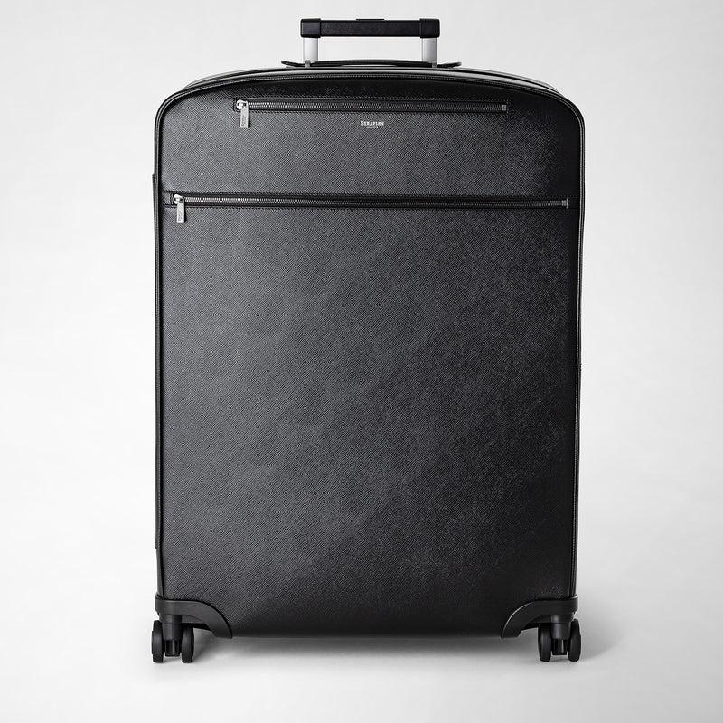 Serapian Trolley grande in pelle evoluzione nero eclissi In Linea