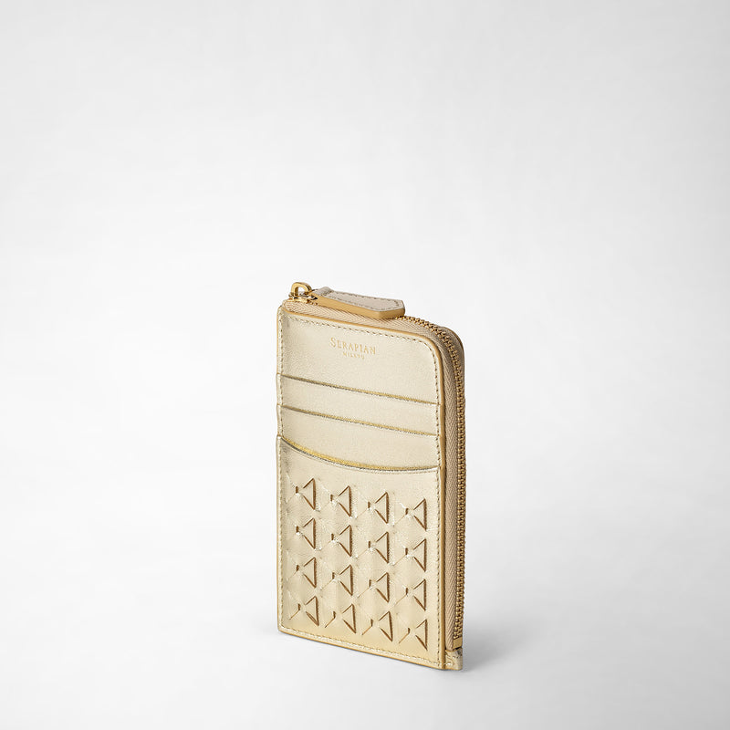 Serapian PORTACARTE CON ZIP IN MOSAICO Fino Al -60%