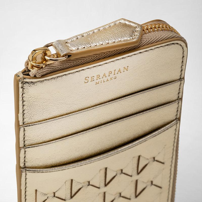 Serapian PORTACARTE CON ZIP IN MOSAICO Fino Al -60%