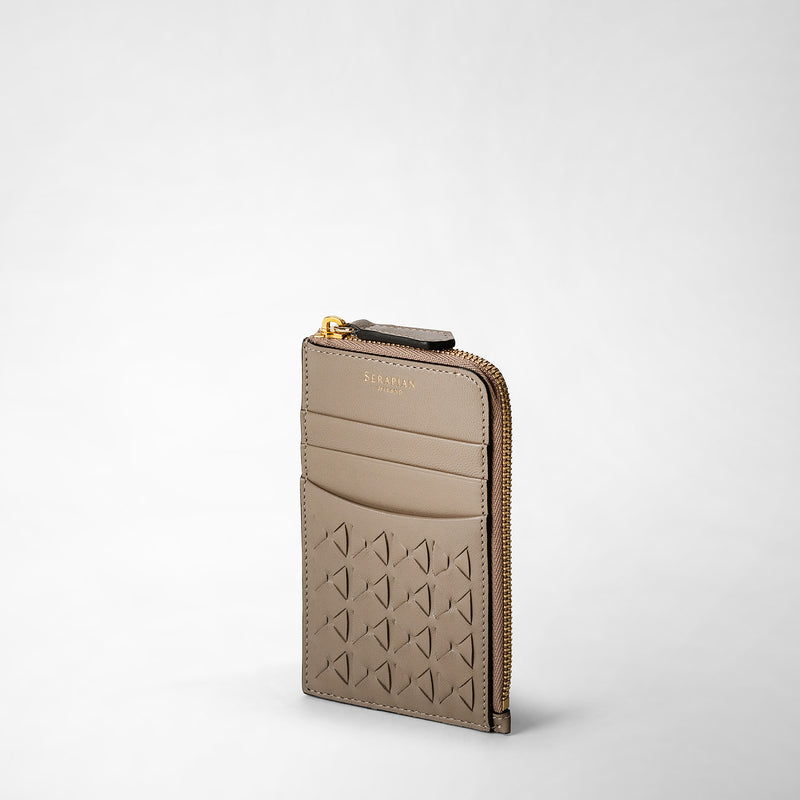 Serapian Portacarte con zip in mosaico sahara Sottocosto