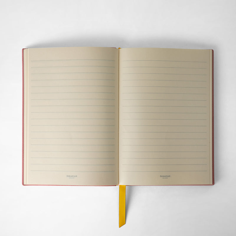 Serapian Notebook in evoluzione leather pink Saldi
