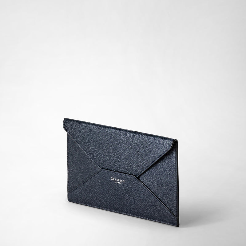 Serapian Pouch in cachemire leather navy blue I Più Venduti
