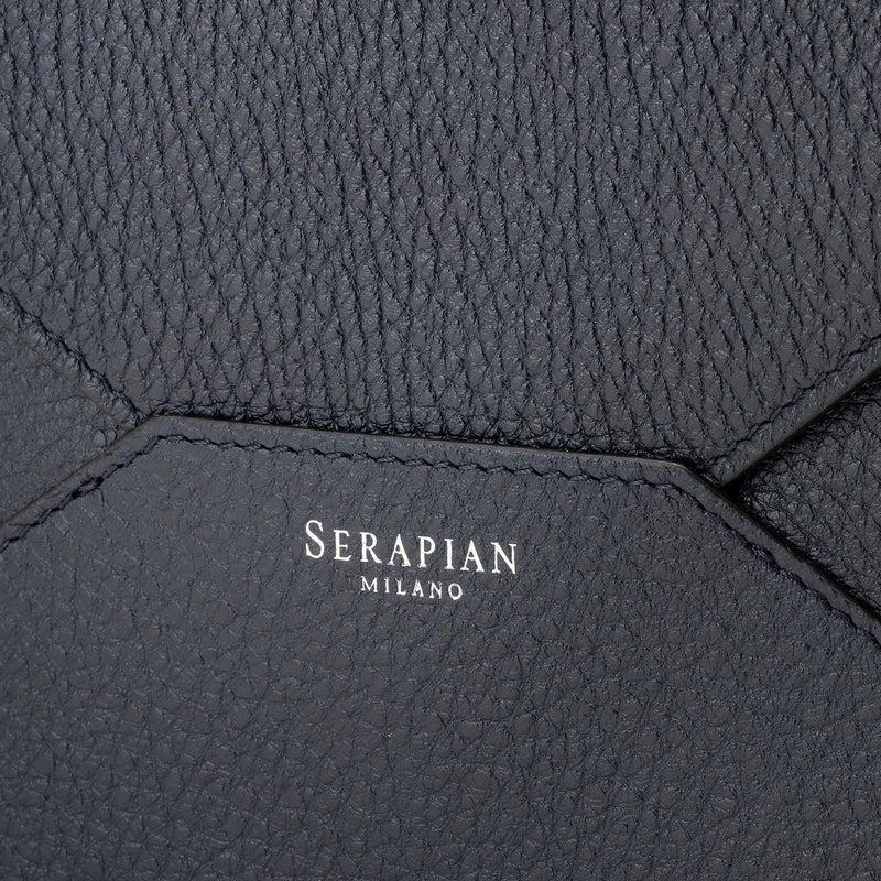 Serapian Pouch in cachemire leather navy blue I Più Venduti