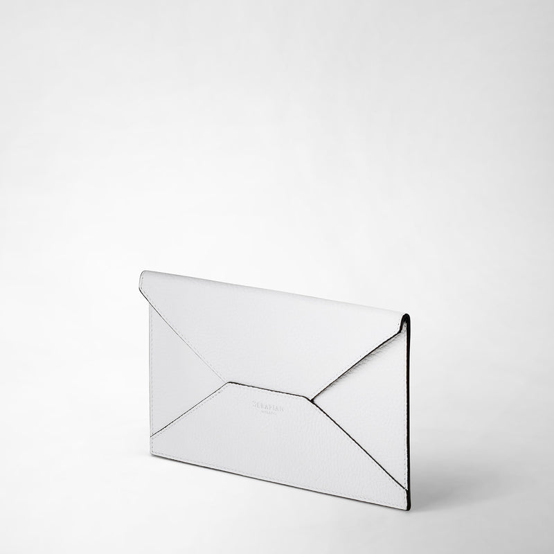 Serapian Pouch in cachemire leather white Vendite Flash
