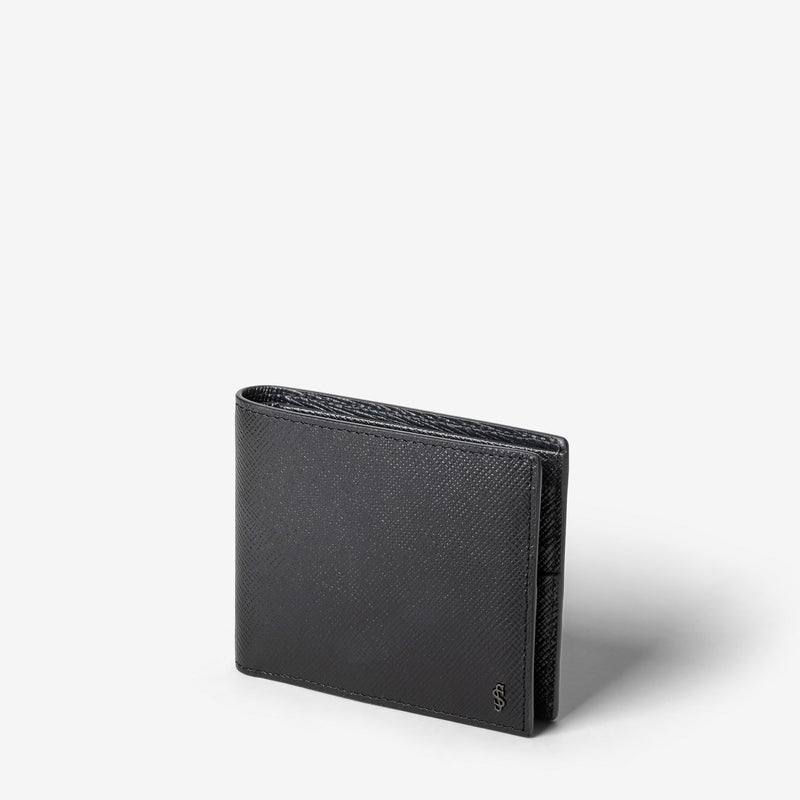 Serapian Portafoglio per 8 carte pelle evoluzione nero Qualità