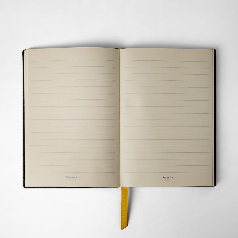 Serapian Notebook in cachemire leather black Promozione Limitata