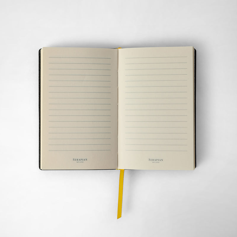 Serapian Notebook in cachemire leather black Affare Del Giorno