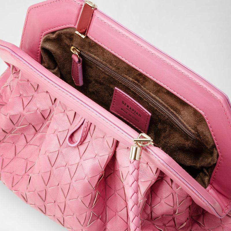 Serapian Secret clutch bag in mosaico petal Offerta