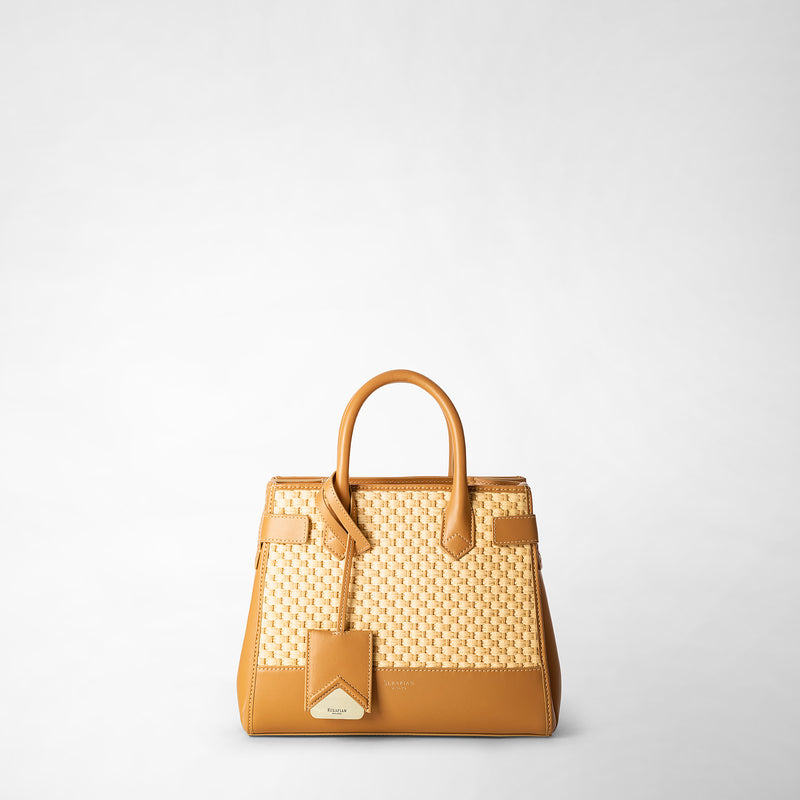 Serapian BORSA A MANO MELINÉ IN RAFFIA Economico