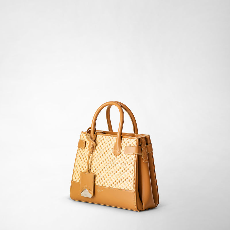 Serapian BORSA A MANO MELINÉ IN RAFFIA Economico