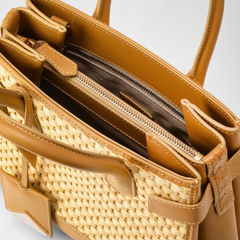 Serapian BORSA A MANO MELINÉ IN RAFFIA Economico