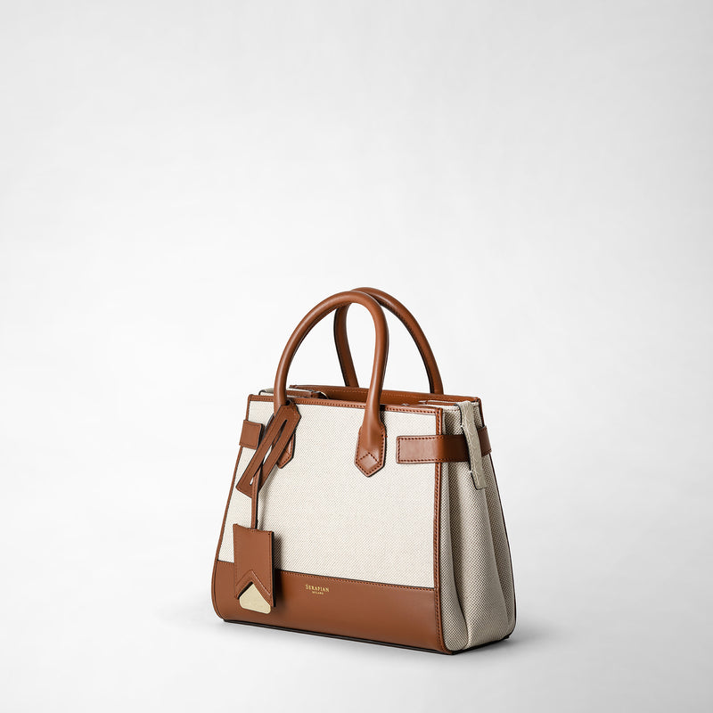 Serapian Borsa a mano meliné in canvas e mosaico Outlet