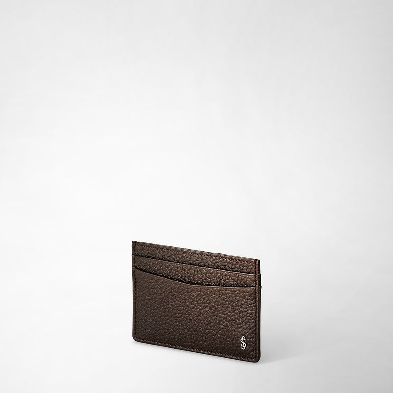 Serapian Portacarte per 4 carte in pelle cachemire espresso Hotsell