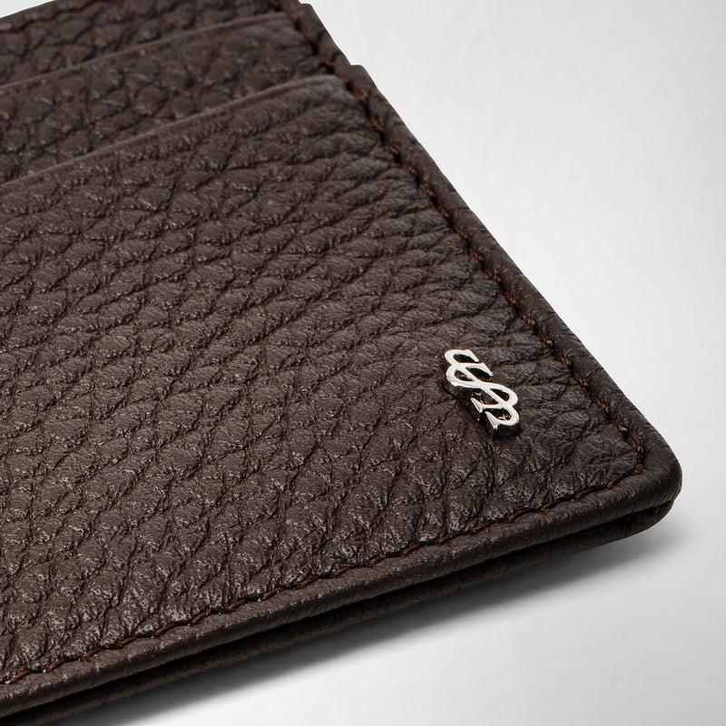Serapian Portacarte per 4 carte in pelle cachemire espresso Hotsell