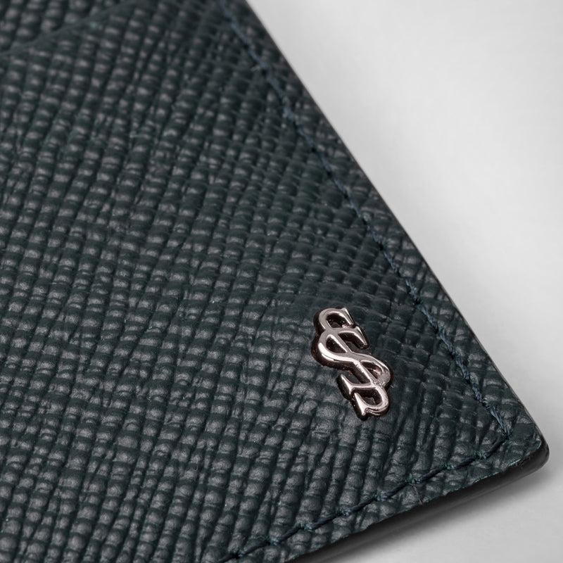 Serapian Portacarte per 4 carte in pelle evoluzione blu navy Nuova