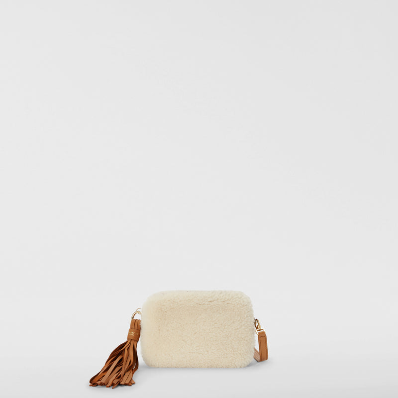 Serapian BORSA MINI IN SHEARLING Nuovo