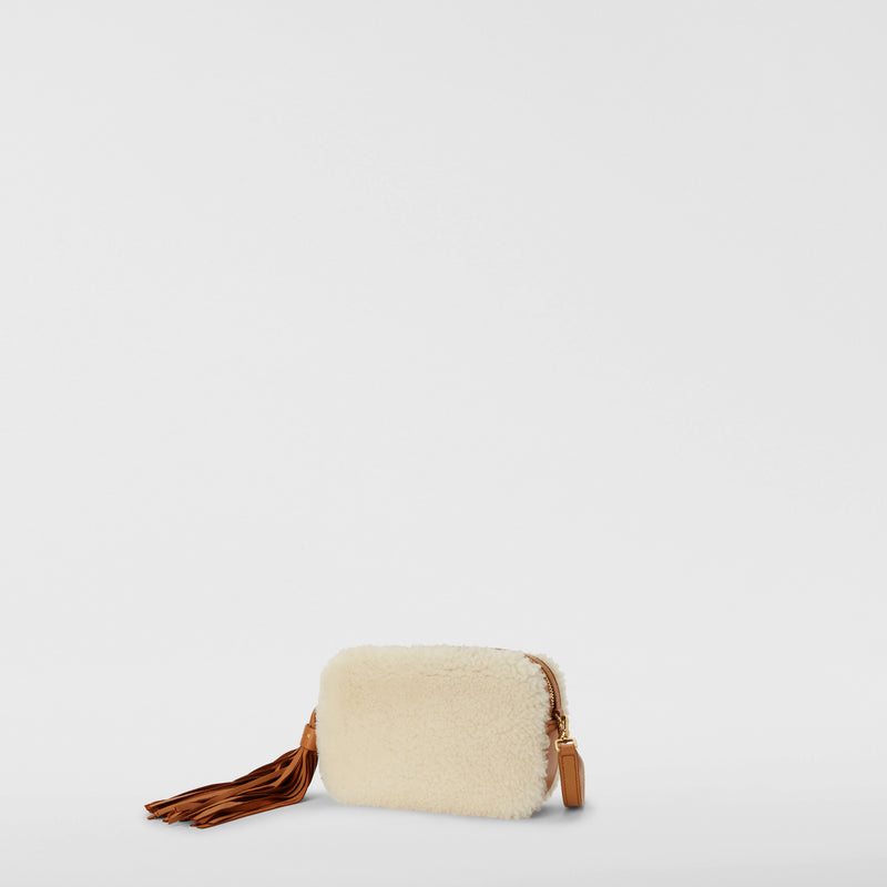 Serapian BORSA MINI IN SHEARLING Nuovo