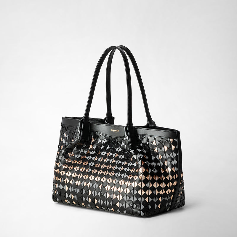 Serapian TOTE BAG SECRET PICCOLA IN MOSAICO MESTIERI D'ARTE Pezzi Unici