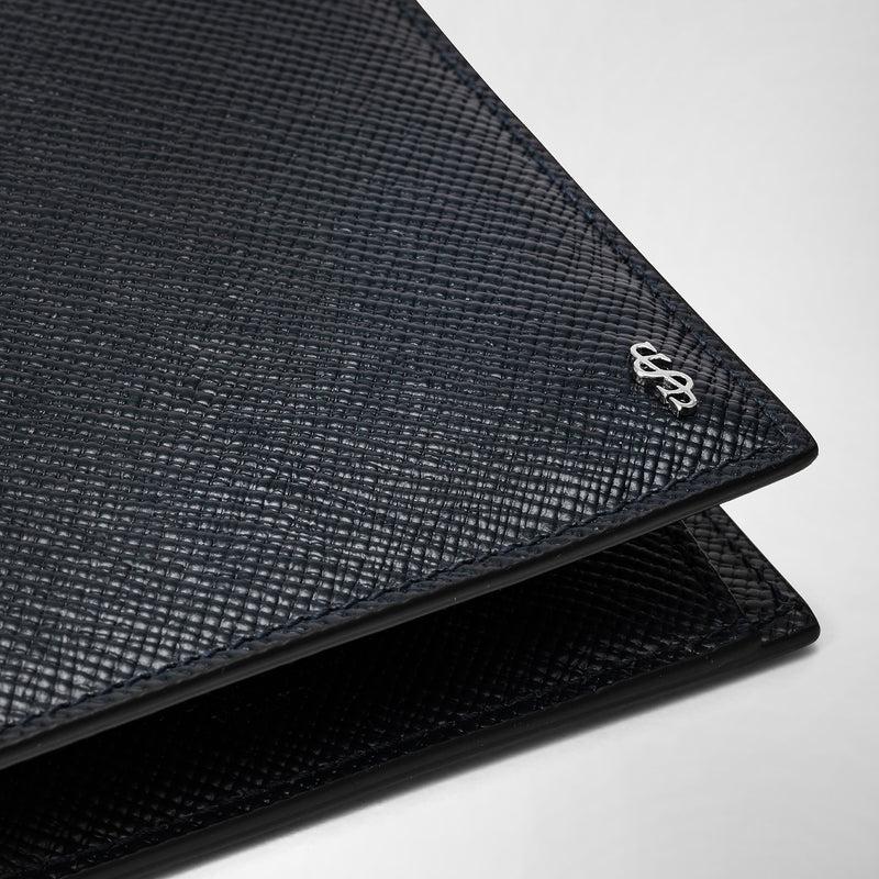 Serapian Portafoglio con portamonete pelle evoluzione blu navy| Serapian Novità