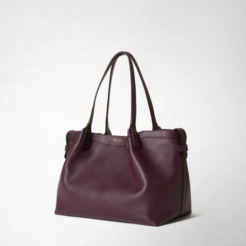 Serapian TOTE BAG SECRET PICCOLA IN PELLE RUGIADA Vendita Economica