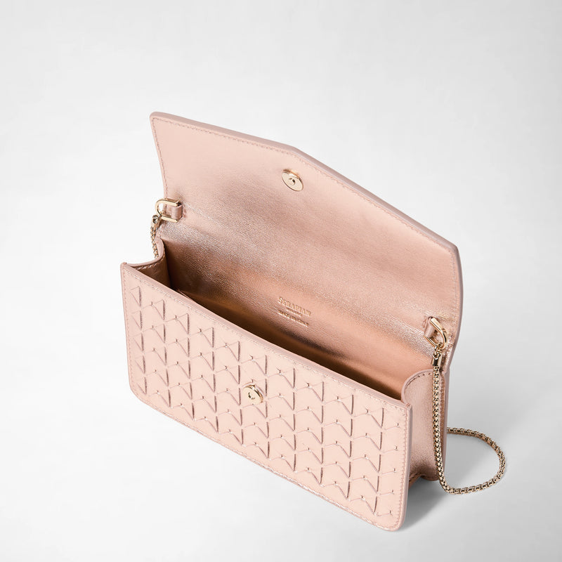 Serapian CLUTCH CON CATENA IN MOSAICO Nuova