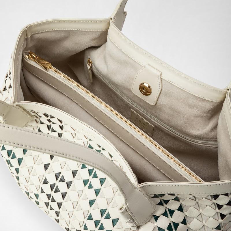 Serapian TOTE BAG SECRET PICCOLA IN MOSAICO MESTIERI D'ARTE Italia