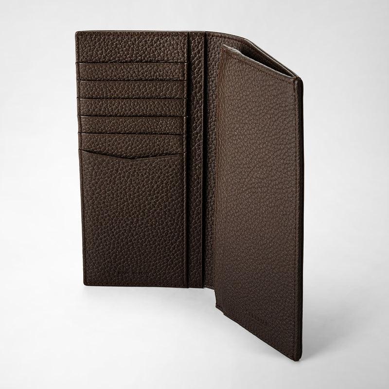 Serapian Portafoglio allungato in pelle cachemire espresso Cyber Monday