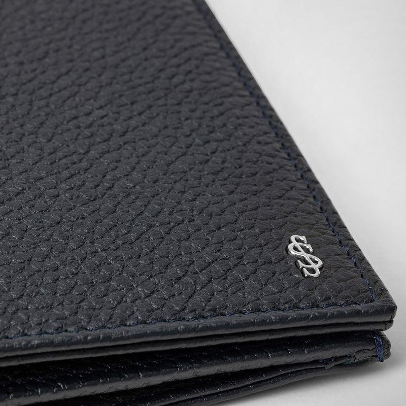 Serapian Portafoglio allungato in pelle cachemire blu Shopping Online