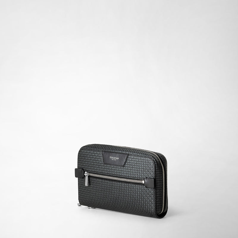 Serapian Pochette in stepan asfalto-nero 2025