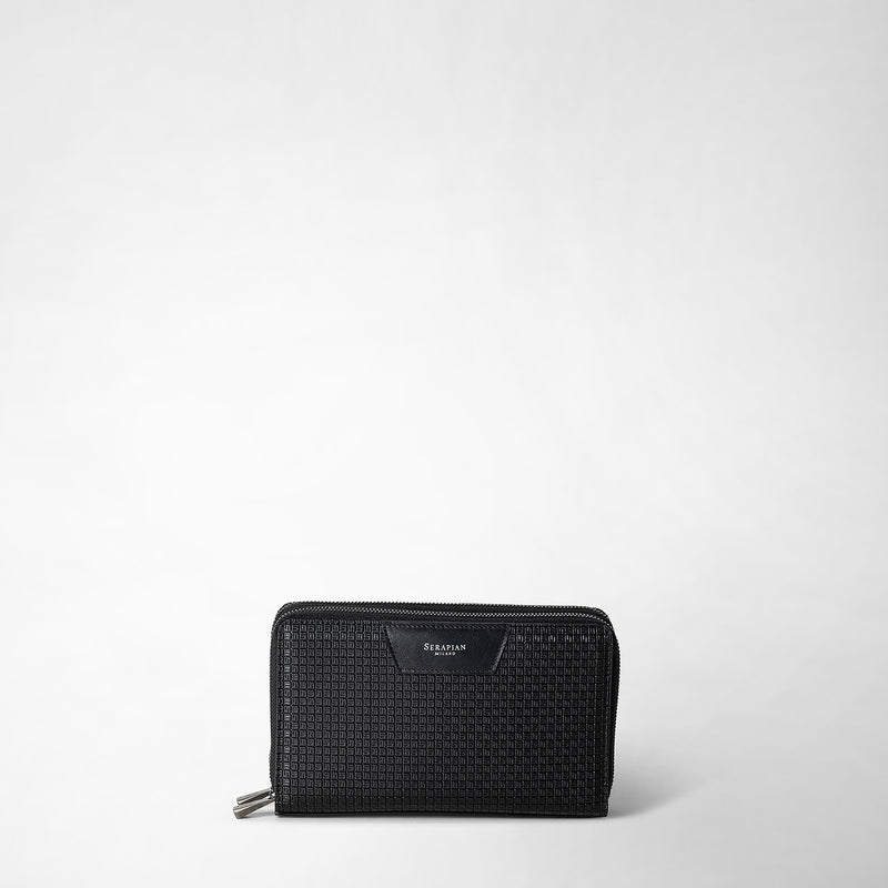 Serapian POCHETTE DA VIAGGIO CON ZIP DOPPIA IN STEPAN Latest stili