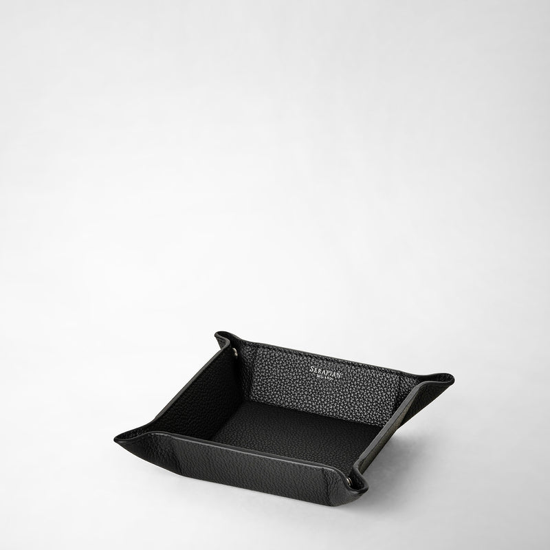 Serapian Svuotatasche in pelle cachemire nero Fino al 55% di sconto