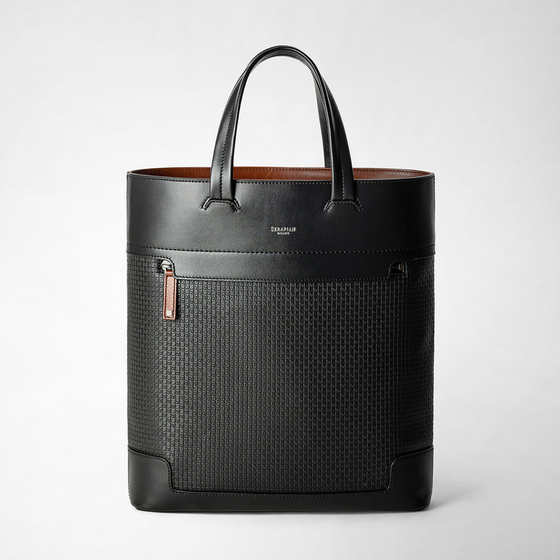 Serapian TOTE BAG VERTICALE IN STEPAN 72 Spedizione Gratuita
