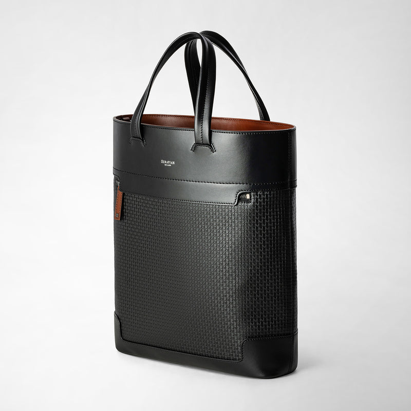 Serapian TOTE BAG VERTICALE IN STEPAN 72 Spedizione Gratuita